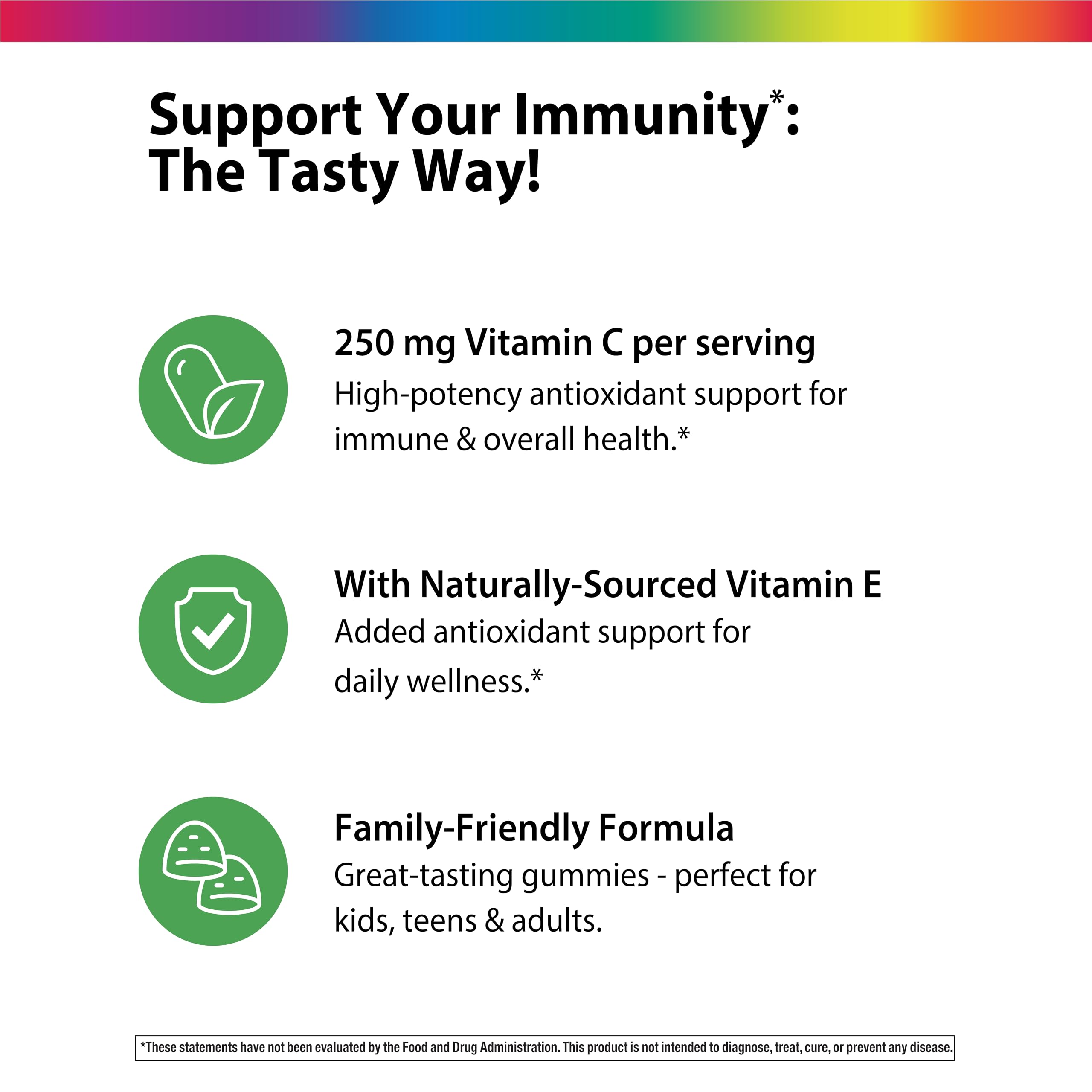 Rainbow Light Vitamin C Gummies citrus flavour gummies
