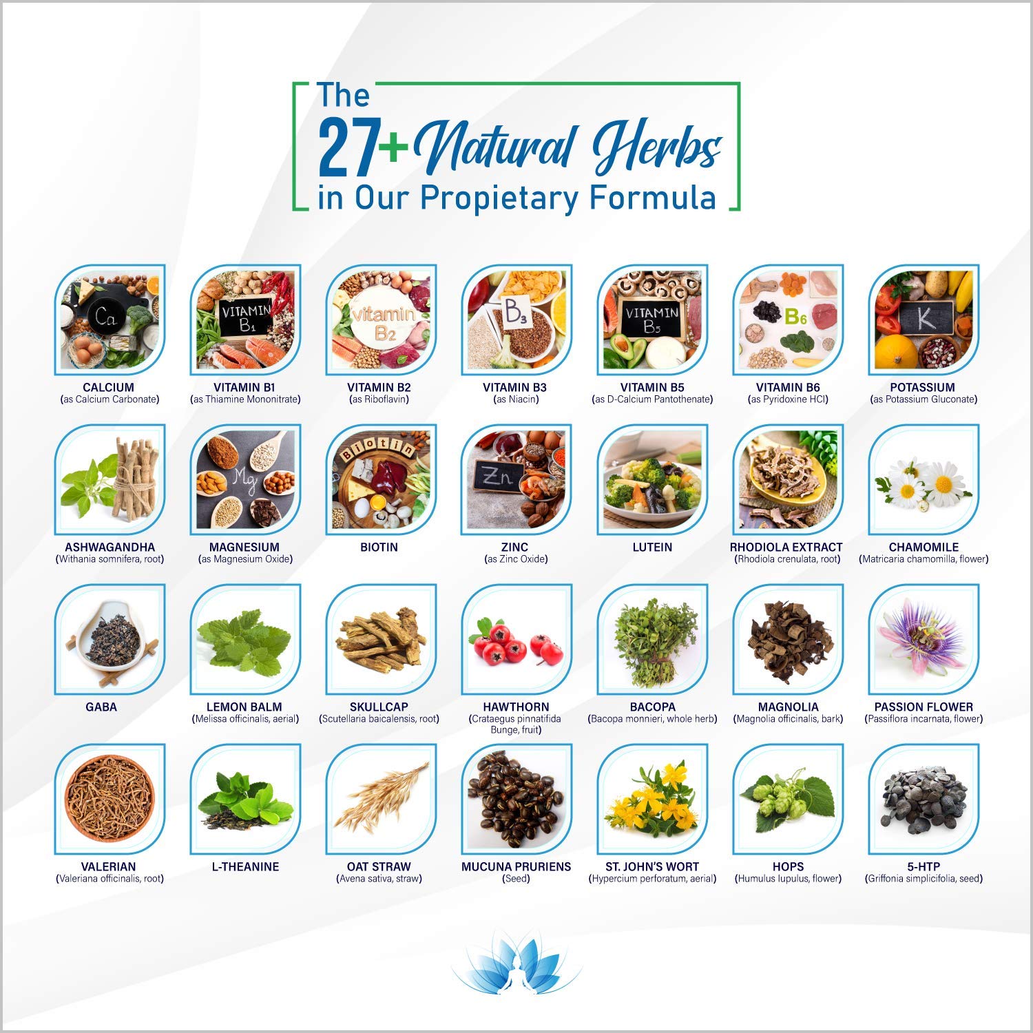 Rainbow Nutrients Calm Mood Support Supplement ingredients list