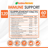 Rainbow Nutrients daily wellness Support Supplement 113g side view