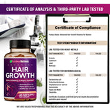 Rainbow Nutrients Hair Growth Supplement packaging on a wooden surface
