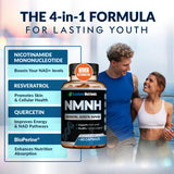 Rainbow Nutrients NMNH Resveratrol Capsules ingredients list