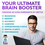 Rainbow Nutrients Nootropic Brain support 41 in 1 Supplement bottle side view