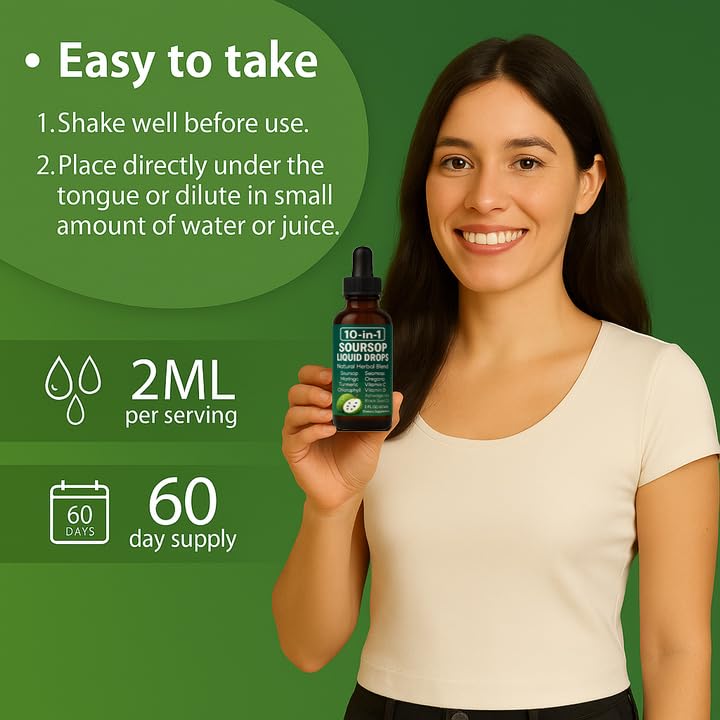Raipult Soursop Extract Drops 60ml close-up of dropper
