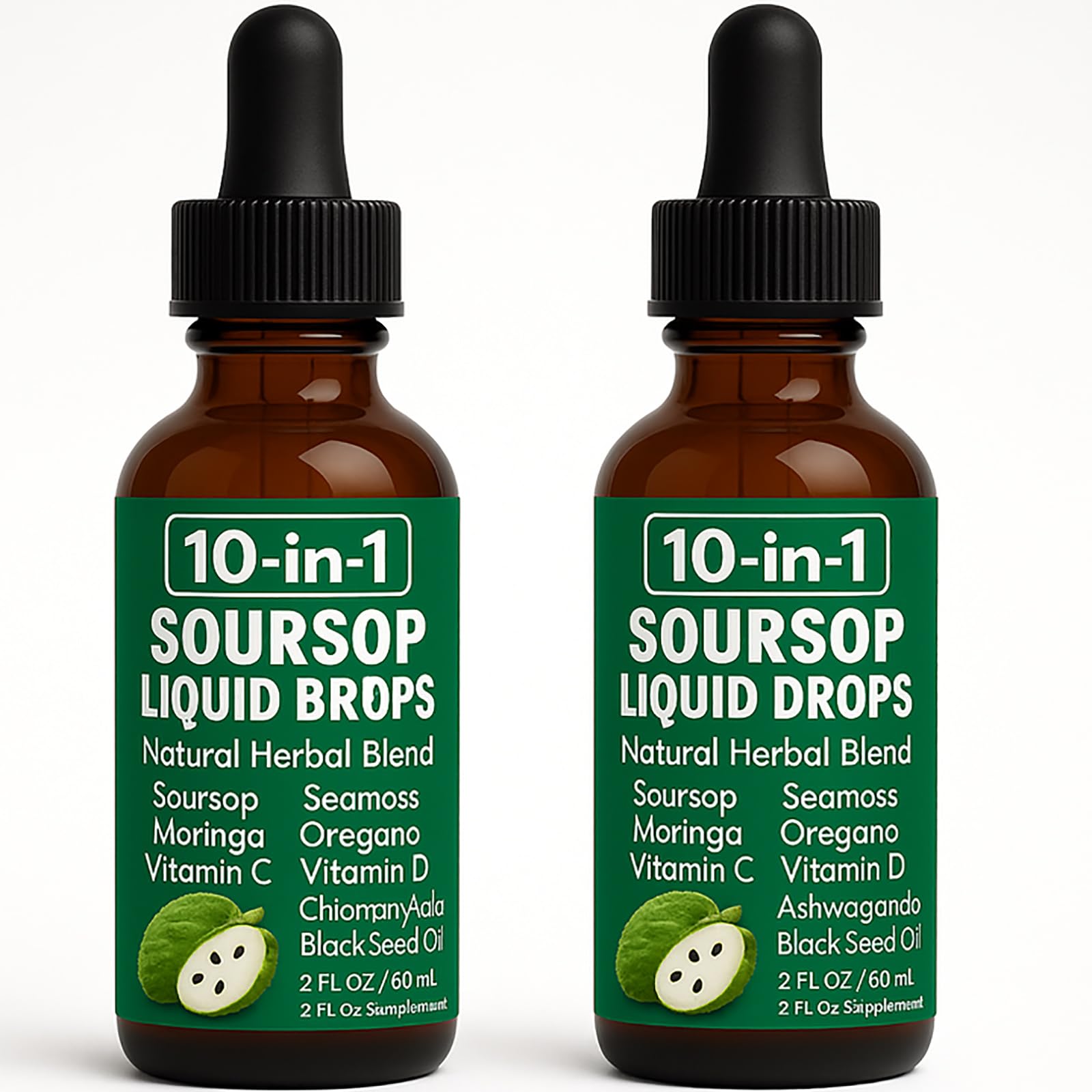 Raipult Soursop Extract Drops 60ml front view