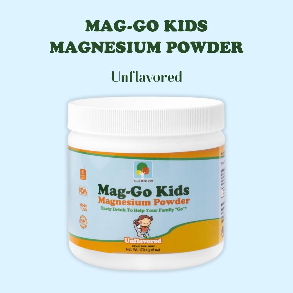 Raise Them Well Magnesium Powder 170g with measuring spoon