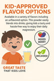 Raise Them Well Magnesium Powder displayed with a measuring spoon