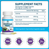 Raiz DE Moringa and Neem supplement with measuring spoon