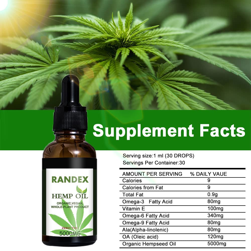 RANDEX Hemp Seed Oil in a kitchen setting