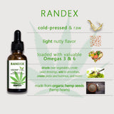 RANDEX Hemp Seed Oil packaging details