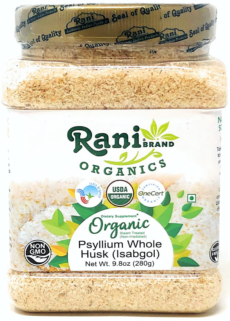 Rani Brand Organic Psyllium Whole Husk 280g front view