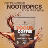 Rapid Fire Focus Coffee 190g served in a cup