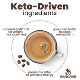 Rapid Fire Keto Coffee Pods Caramel Macchiato single pod