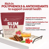 Rapid Fire Slim Tea Raspberry ingredients close-up