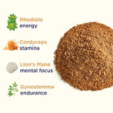 Rasa Mushroom Powder Dark Peruvian Cacao in a bowl