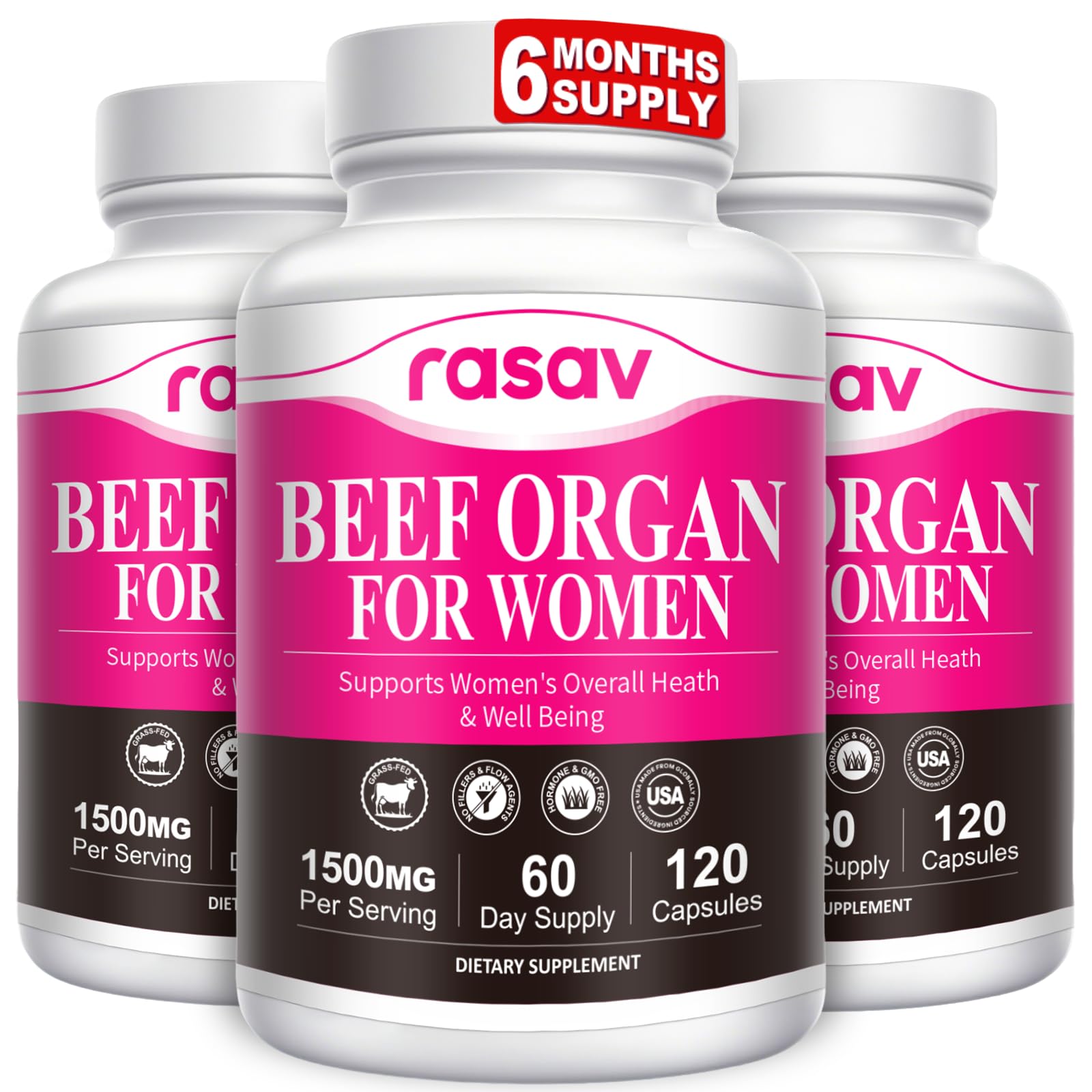 Rasav Liver Extract Supplement 320g front view