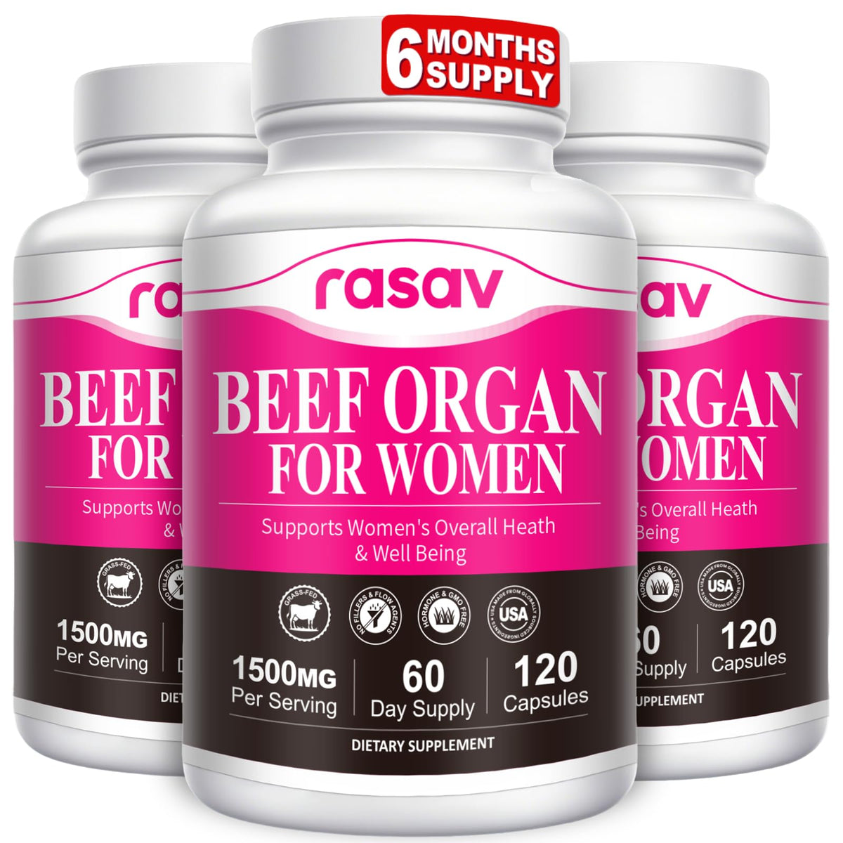 Rasav Liver Extract Supplement 320g front view
