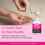 Rasav Liver Extract Supplement 320g on a wooden table