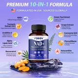 Rasav NAD Resveratrol Supplement 300mg side view