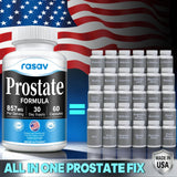 Rasav Saw Palmetto Prostate Support Supplement bottle side view
