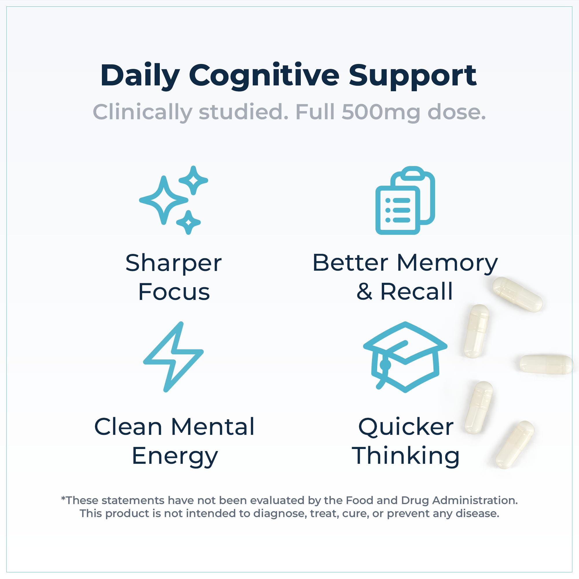 Rational Nutrition Choline Supplement capsules on a wooden surface