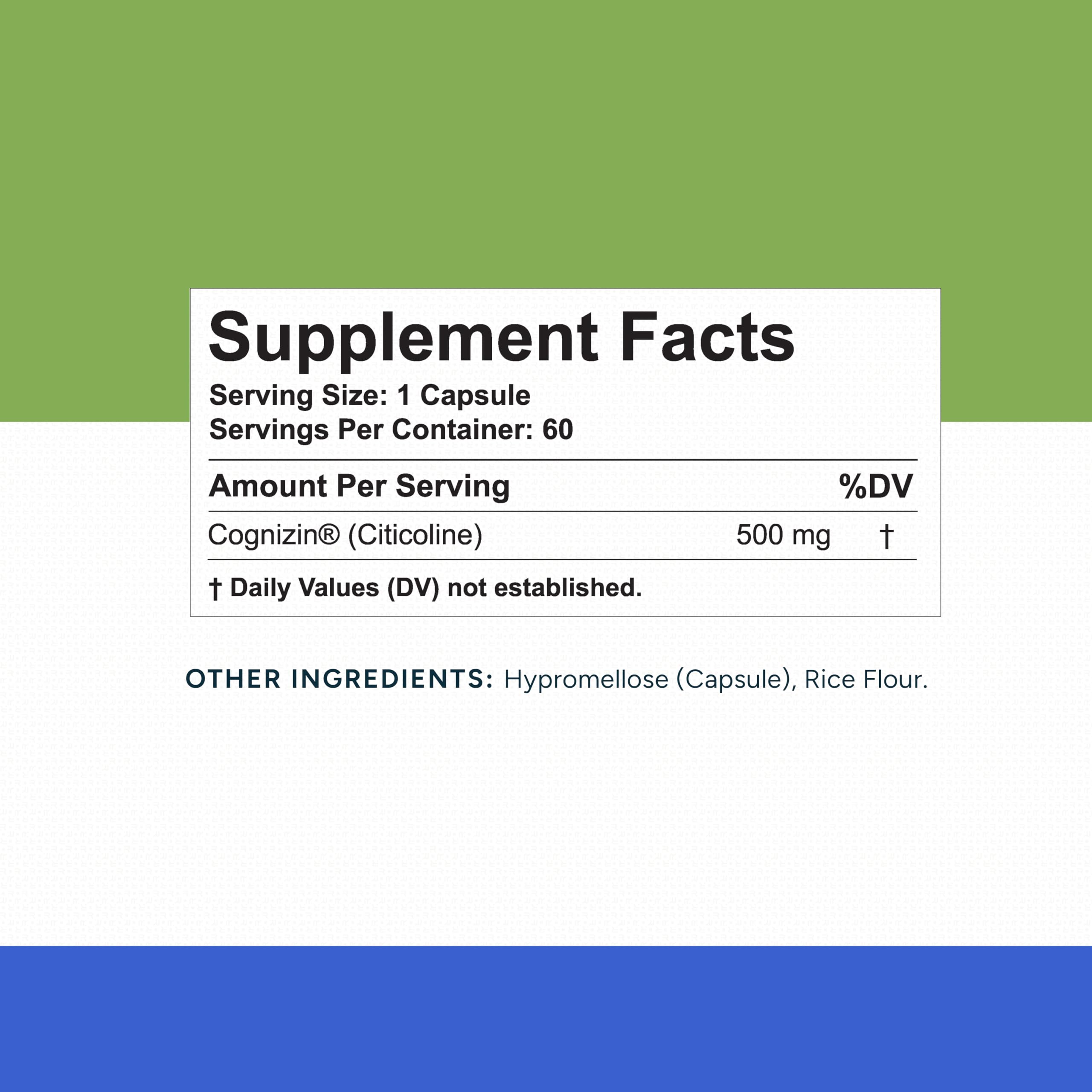 Rational Nutrition Choline Supplement displayed with a measuring spoon