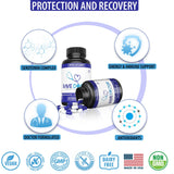 Rave Doctor 5-HTP Vegan Capsules close-up showing capsule size