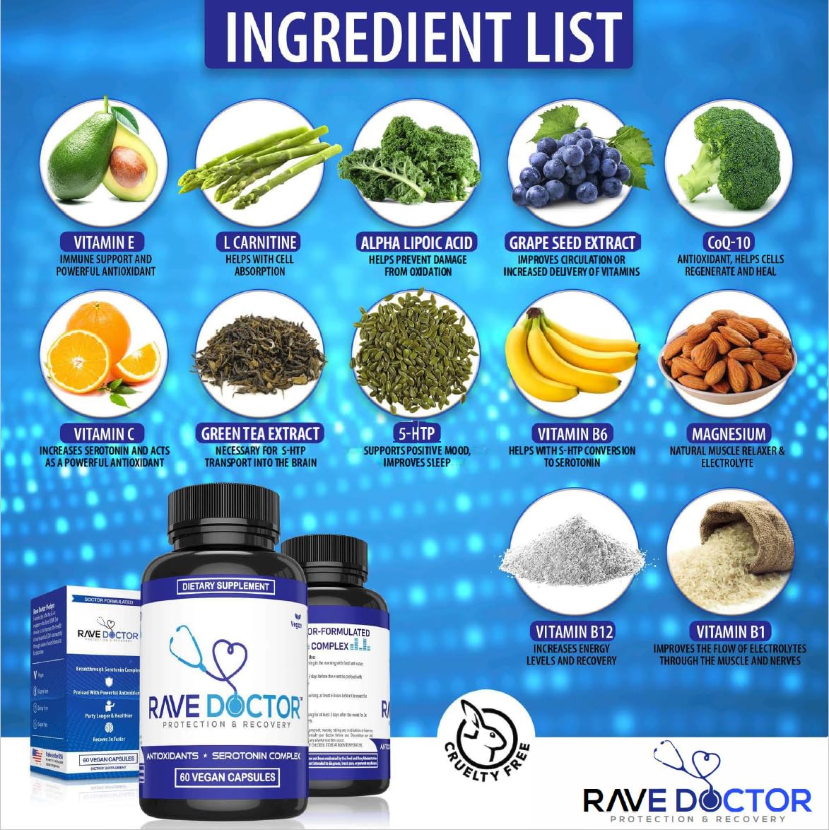 Rave Doctor 5-HTP Vegan Capsules lifestyle scene at a festival
