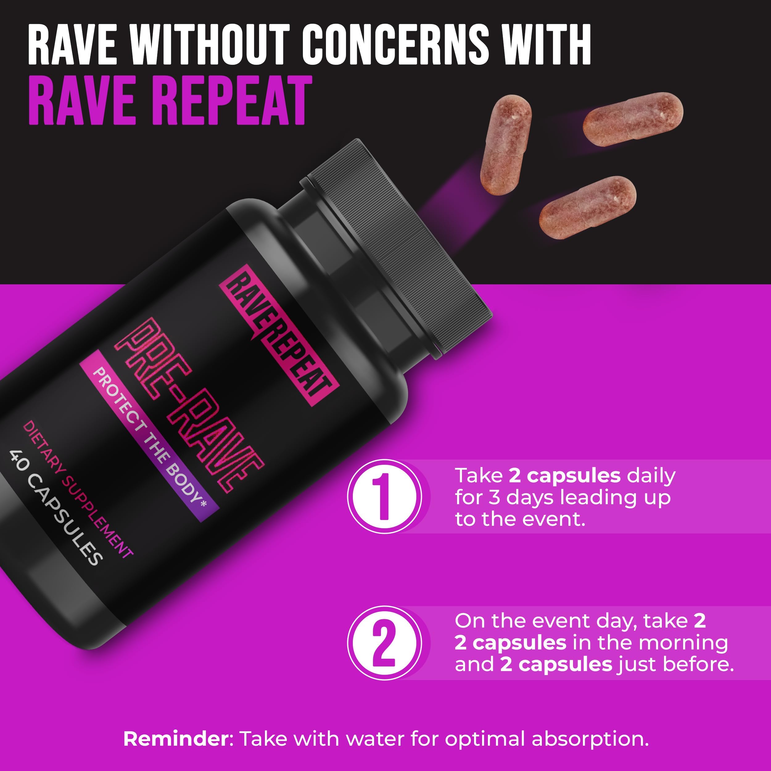 Rave Repeat Pre-Rave Supplements lifestyle scene