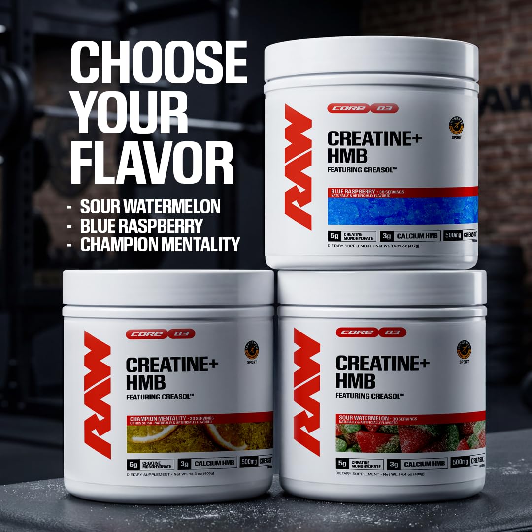 RAW Champion Mentality Creatine Plus 499g lifestyle scene