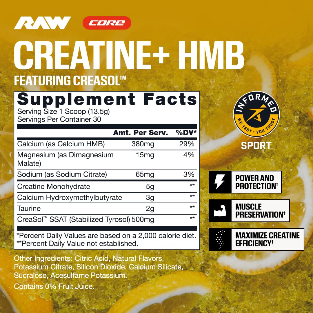 RAW Champion Mentality Creatine Plus 499g packaging