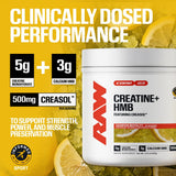 RAW Champion Mentality Creatine Plus 499g side view