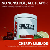 RAW Cherry Limeade Creatine 227g with scoop
