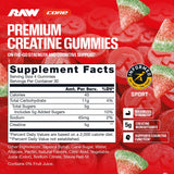 RAW Creatine Gummies side view showing texture