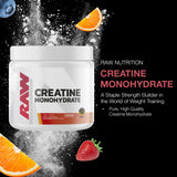 RAW Creatine Monohydrate Fruit Punch 227g side view