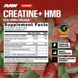 RAW Creatine Plus Sour Watermelon powder in a scoop
