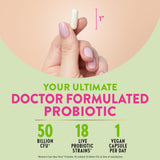 Raw Flora Women's Probiotic 50 Billion CFU capsule bottle with label
