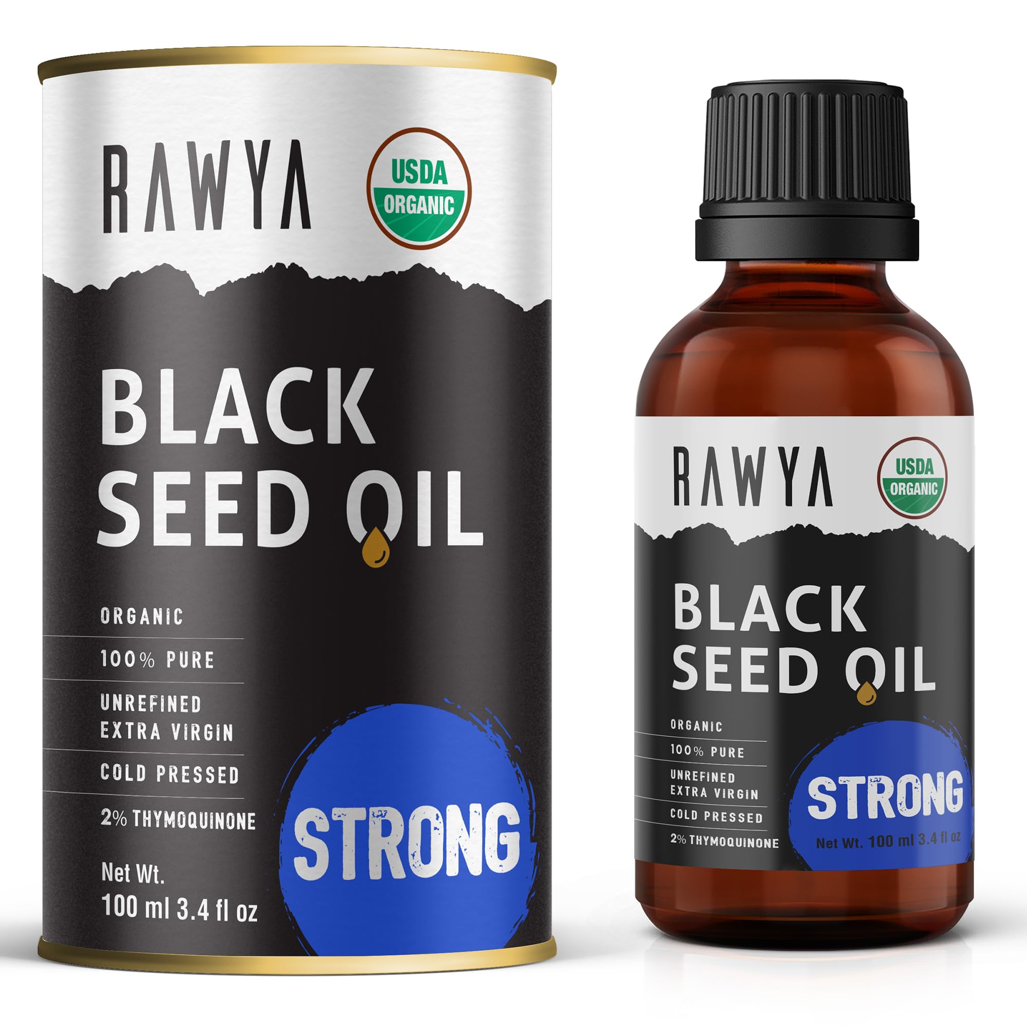 RAWYA Black Seed Oil 230g bottle front view