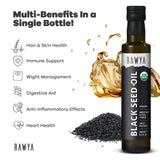 RAWYA Black Seed Oil bottle with cap