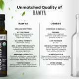 RAWYA Black Seed Oil in a kitchen setting