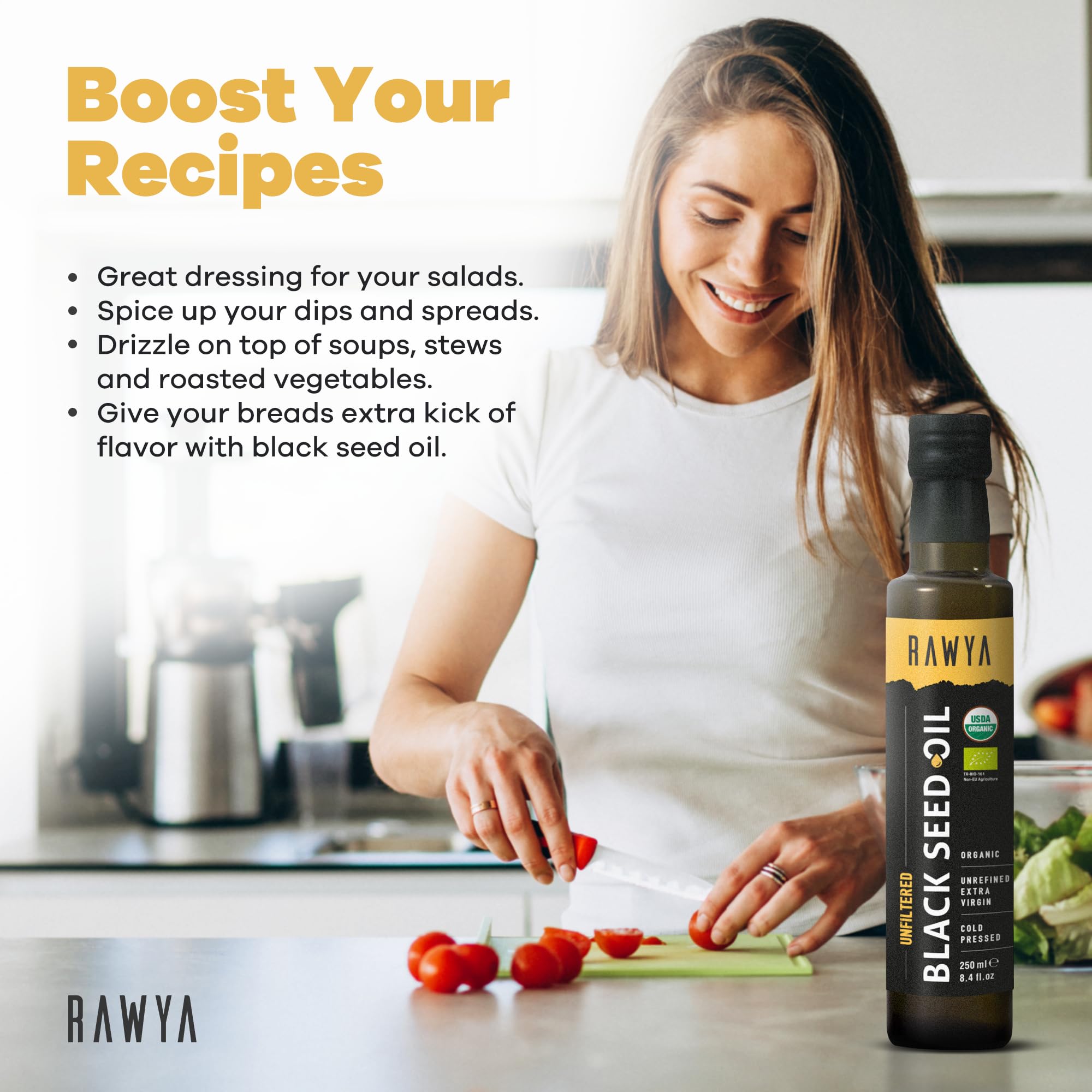 RAWYA Black Seed Oil rich flavour and aroma