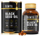 RAWYA Black Seed Oil Softgels bottle front view
