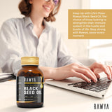 RAWYA Black Seed Oil Softgels packaging details