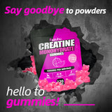 Razuhu Creatine Monohydrate Gummies close-up of individual gummies