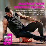 Razuhu Creatine Monohydrate Gummies nutritional information on packaging