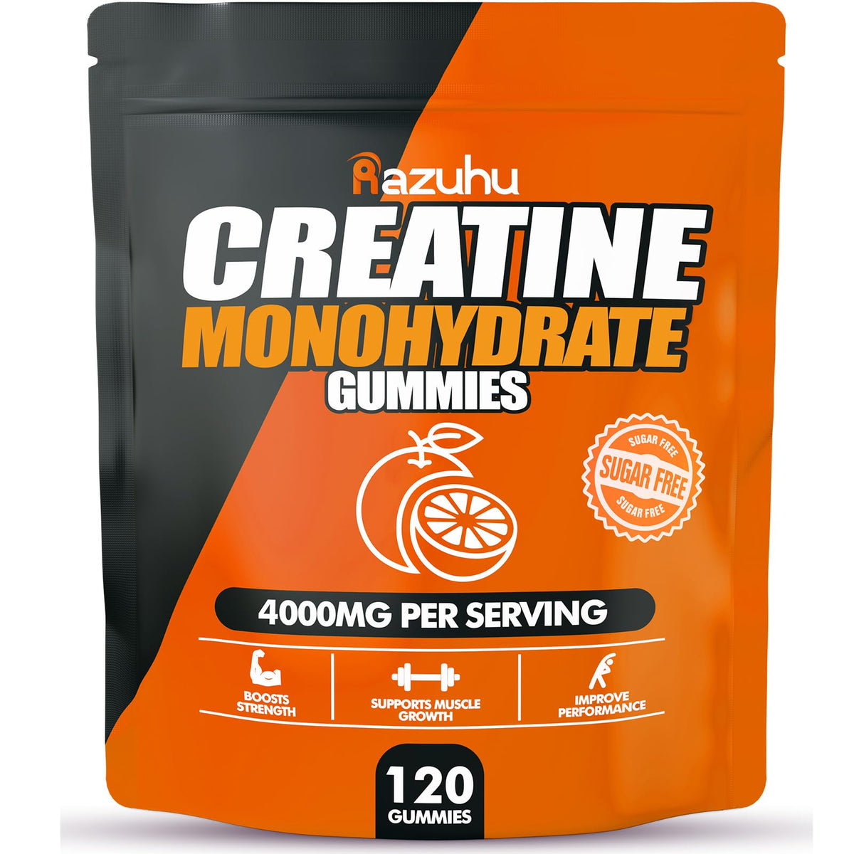 Razuhu Creatine Monohydrate Gummies packaging front view