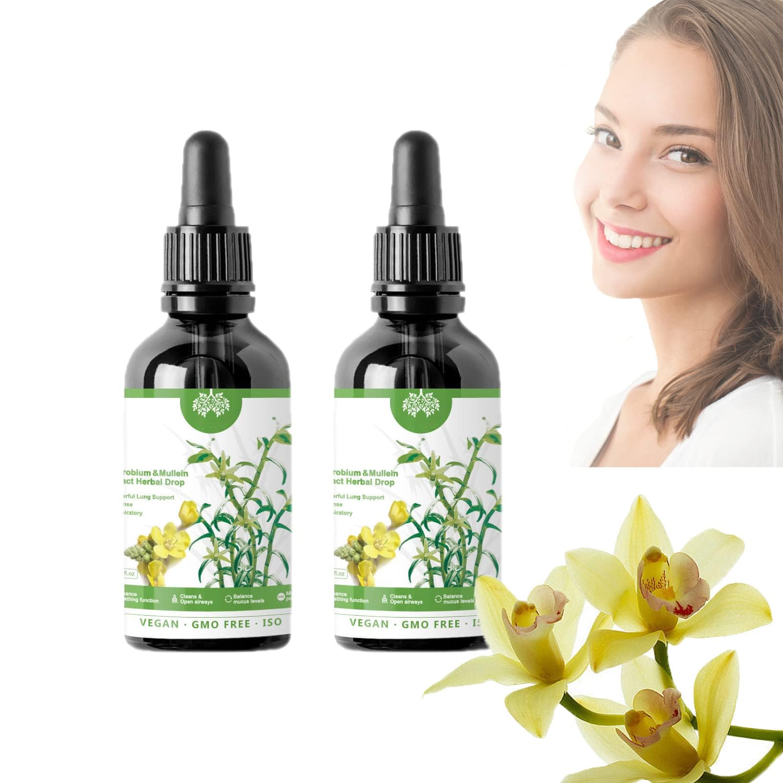 RCSCBC Mullein Extract Herbal Drops 30ml front view