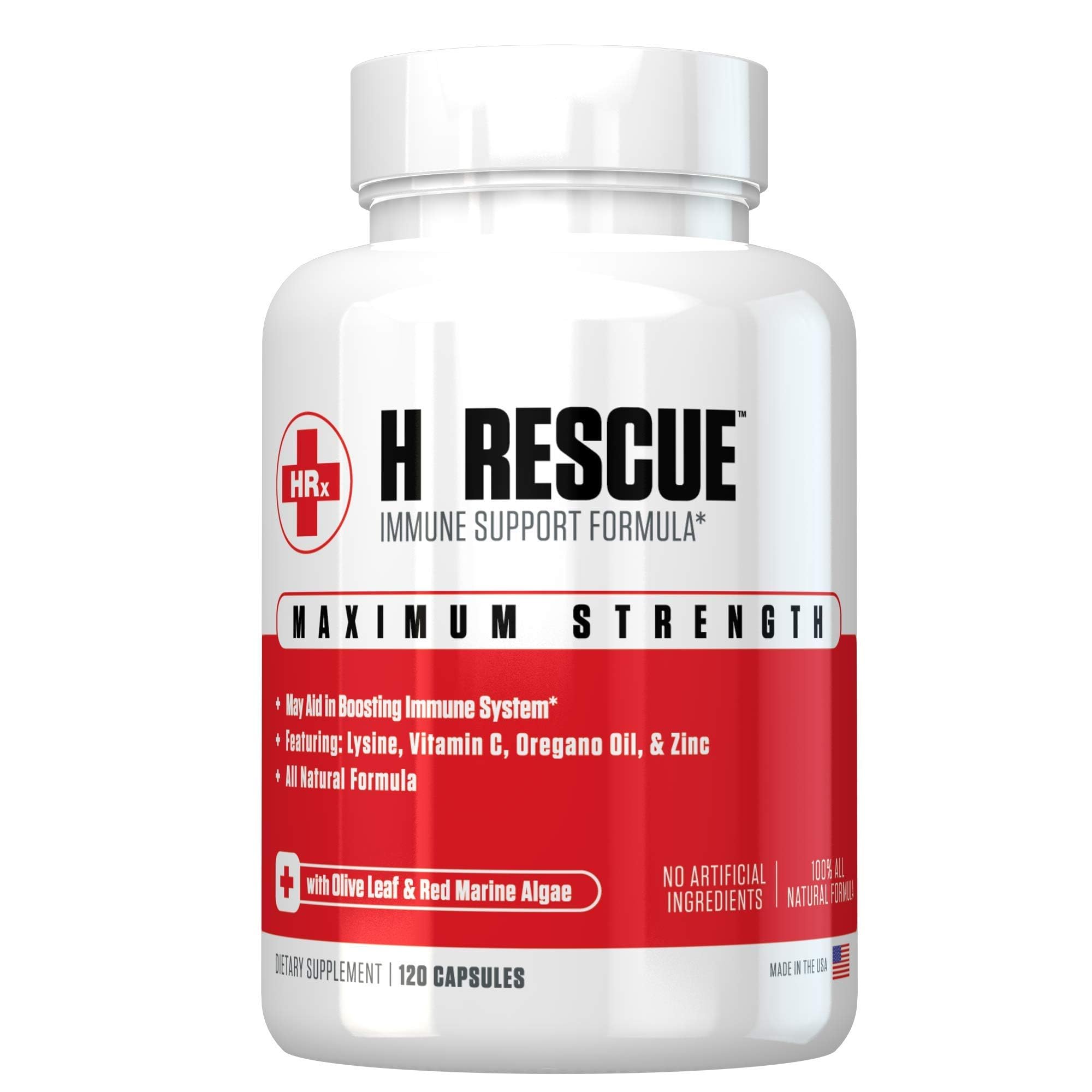 Re+Gen Nutrition H Rescue daily wellness Support Formula 120 Capsules front view
