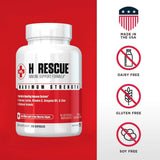 Re+Gen Nutrition H Rescue daily wellness Support Formula bottle with natural background