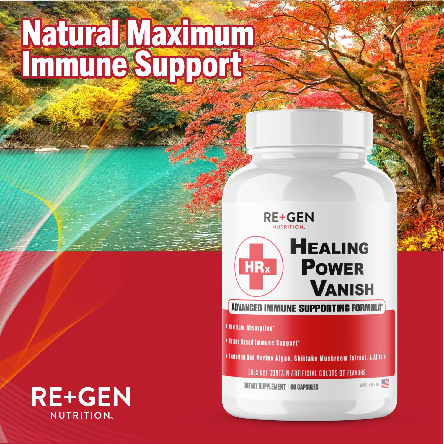 Re+Gen Nutrition Healing Power Vanish supplement ingredients list