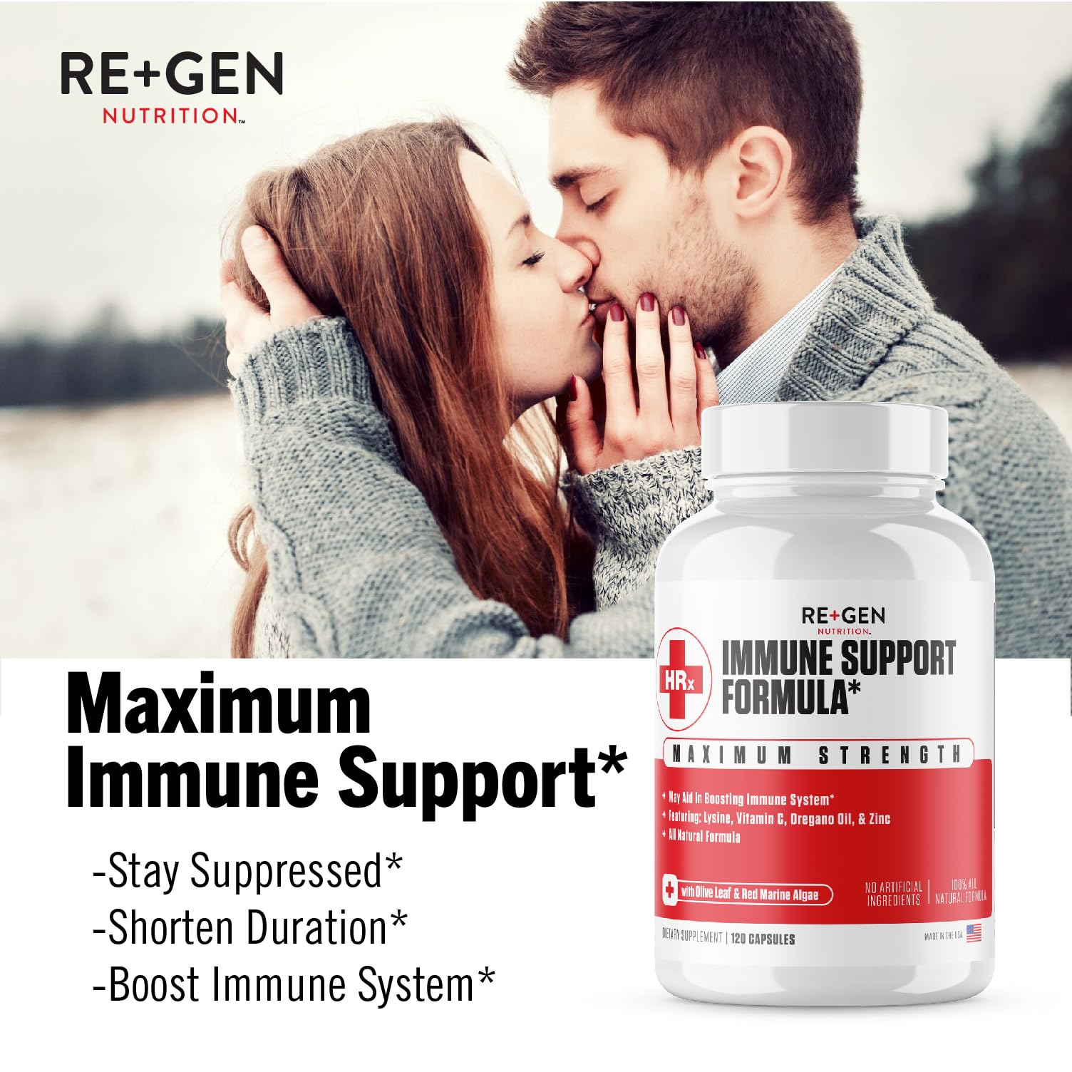Re+Gen Nutrition L-Lysine daily wellness Support Formula ingredients list